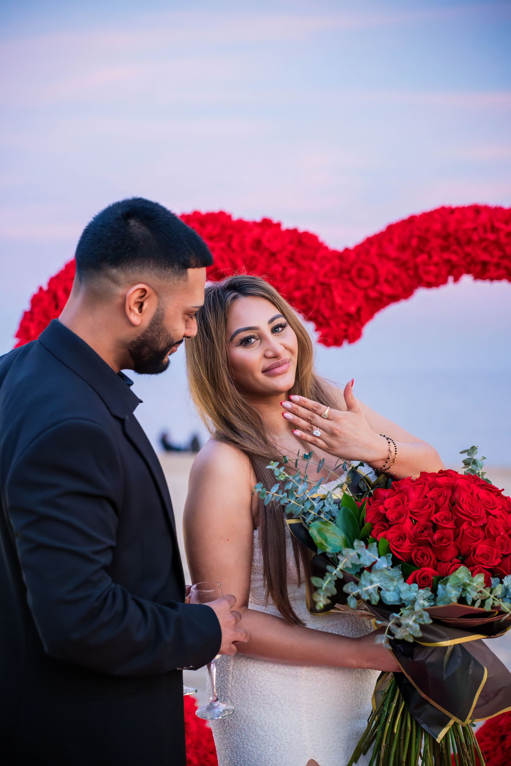 Romantic couple proposal session